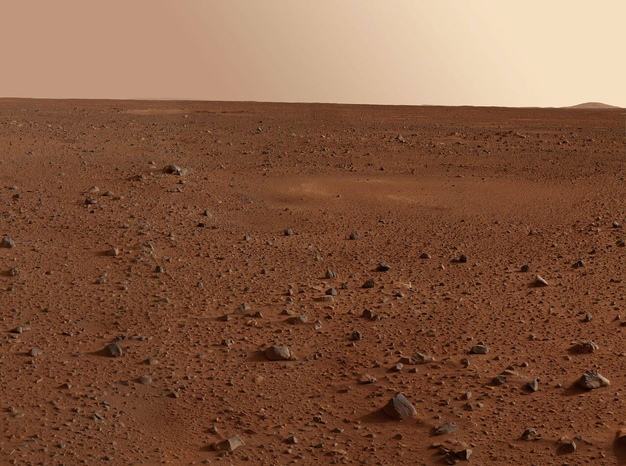 صورة بانورامية لسطح المريخ